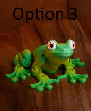 3D Printed Articulated Tree Frog