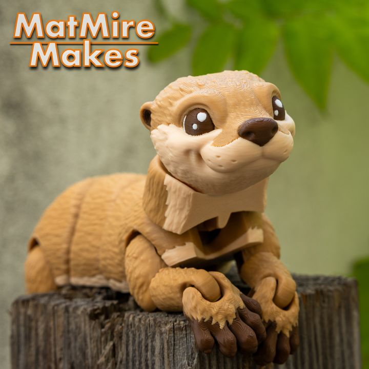 3D Printed Articulated River Otter
